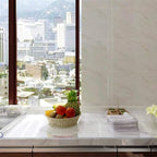 NECAUX Custom Multi-Size 1.5mm Thick Clear PVC Table Cover Protector - 36 x 48 Inch Plastic Protective Table Pad Kitchen Wood Grain Vinyl Table Cover