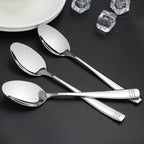 Obstnny Stainless Steel Dinner Spoons, 8-Inch, Set of 12