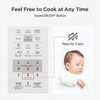 COMFEE' EM720CPL-PM Countertop Microwave Oven with Sound On/Off, ECO Mode and Easy One-Touch Buttons, 0.7 Cu Ft/700W, Pearl White