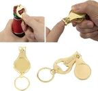 100pcs Personalized 4 in 1 Multi Function Bottle Opener, Nail Clipper, Wedding Favors Brewery, Private Customized, Gold, Multitool Gifts for Men
