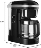 KitchenAid 12 Cup Drip Coffee Maker with Spiral Showerhead - KCM1208