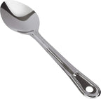 Super Strong, Ergonomic 11 in Serving Spoon 1 Pk. Big, Solid Stainless Steel Spoons for Cooking, Baking and Basting. Best Kitchen Flatware for Buffet and Banquet Service in Restaurants and Homes