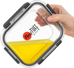 24pcs Set Food Storage Containers (12 Airtight & 12 Lids) | Glass Meal Prep Containers | Lunch Box | BPA Free, Leakproof Lids, Dishwasher, Microwave & Freezer Safe for Kitchen