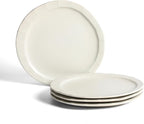 Stone Lain Oasis 4-Piece Dinner Plate Set Stoneware, White