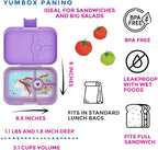 Yumbox Panino Leakproof Bento Lunch Box Container for Kids & Adults (Lavande Purple Unicorn)