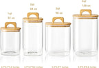 Sweejar 2 qt Glass Food Storage Jars with Airtight Lid, Half Gallon Laundry Pods Container, 64 oz Glass Jars for Laundry Room Organization, 1 Pack