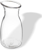 Carlisle FoodService Products CFS 7090107 Cascata Carafe Juice Jar Beverage Decanter Only, Plastic.50 L, Clear (Pack of 12)