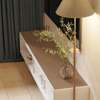 Leather Table Cover,1.8mm Thick,12x78 Inch Desk Cover,Dresser Cover Top,Dresser Protector Top,Dresser Cover,End Table Cover.(Mud Color+Champagne Gold,12x78)