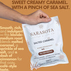 Ground Flavored Coffee In Filter Packs | Salted Caramel | Medium Roast Low Acid Mold Free Pouches | Bulk Packets Gourmet Bags for 10-12 Cup Drip Maker | Highest Rated Individual Premeasured Coffee