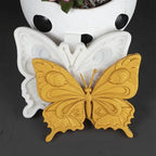 1 Pcs Exquisite Butterfly Fondant Moldfor Cake Decoration, Butterfly Chocolate Silicone Mold Surface Non-Stick Easy to Demould, for Baking Candy Flower Paste Dough Clay Projects Resin Pendants