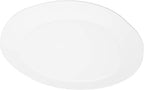 Carlisle FoodService Products Ridge Reusable Plate Rimless Plate for Home and Restaurant, Melamine, 9 Inches, Marble, (Pack of 12)