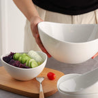 Porcelain Small Serving Bowls, 10 Ounce Dessert Bowls for Ice Cream Snacks Appetizer Candy Dishes, Dishwasher Safe Durable Ceramic White Bowl for Party, Set of 6