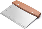 Flyisland Griddle Scraper for Blackstone, Heavy Duty Stainless Steel Grill Scraper,Dough Scraper Cutter for Bread and Pizza Cutter, Griddle Scraper Chopper Multipurpose Kitchen Utensil
