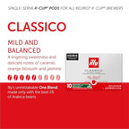 Illy Coffee, Smooth And Balanced, Classico Medium Roast K-Cups, Made With 100% Arabica Beans, All-Natural, No Preservatives, Pods For Keurig Machines, 10 K-Cup Pods (Pack Of 1)