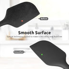 14in Extra Long Silicone Spatula: U-Taste 480ºF Heat Resistant Flexible Baking Mixer Scraper, Large Rubber Mixing Stirring Scraping Seamless Kitchen Turner Utensil for Nonstick Cookware (Black)