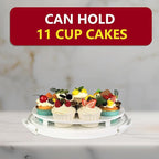 2 Pack Pie Carrier with Lids and Handles, Loadable Cupcake or Pizza Storage Containers, Includes Insulated Bags and Insulated Non-Slip Pads, Perfect for Transportation (Red)