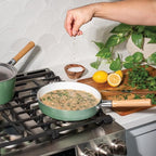 Nordic Ware Cardamom Ceramic Nonstick 10 Inch Fry Pan with Lid