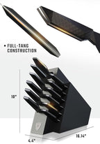 DALSTRONG 12-piece Professional Knife Block Set - Shadow Black Series - Black Titanium Nitride Coated - High-Carbon Stainless Steel Knife Set with Block - NSF Certified Premium Kitchen Set