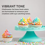 Chefmaster Tulip Red Gel Food Coloring | Vibrant Color | Professional-Grade Dye for Icing, Frosting, Fondant | Baking & Decorating | Fade-Resistant | Easy-to-Use | Made in USA | 1 oz