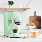 CASABREWS 3700 Essential Espresso Machine 20 Bar, Compact Coffee Maker with Steam Frother for Cappuccino, Latte, 43.9oz Water Tank, Pastel Green