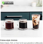 Ninja CFP105 DualBrew Hot & Iced Coffee Maker Black (Renewed) Bundle with 2 YR CPS Enhanced Protection Pack