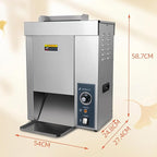 Hakka Commercial Burger Machine, Vertical 2000W Chain Type Automatic Unlimited Electric Bun Toaster for Fast Food Restaurant Grilling Browning EGO 1400 Slices/Hour