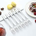 24 Pieces Dinner Forks, Forks Silverware(8 inches), Food Grade Stainless Steel Flatware Forks, Mirror Polished & Dishwasher Safe, Using for Home, Restaurant or Kitchen
