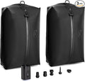 34L Vacuum Bags for Travel Luggage with Pump, Reusable Space Saver Waterproof Compression Bags for Suitcase,Backpack, Vacuum Seal Packing cube for Storage Organizer Cloth (2bag+1pump-34L)