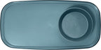 madesmart dipware Small Serving Plate, Collapsible & Removable Dip Bowl for Salsa, Queso, Sald, Olives, Premium Dishwasher & Microwave Safe, Multipurpose Plate & Bowl, Midnight