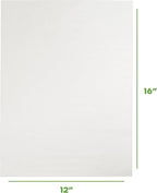 Comfy Package [Case of 2,400] 12 x 16 Inch Pre-Cut Parchment Paper Baking Sheets, Non-Stick - Parchment Paper Sheets for Baking & Cooking - White