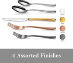 Artaste Rain II Forged 18/10 Stainless Steel (Copper (Service for 4), Flatware (20-Piece Set))