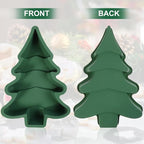 Gatuida Silicone Christmas Tree Cake Mold, Green Non-stick Baking Pan for Diy Holiday Desserts, 11. 81 X 8. 07 X 1. 85 Inches