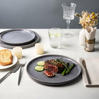 AmorArc Stoneware Dinnerware Sets,Round Reactive Glaze Ceramic Plates and Bowls Sets,Highly Scratch Resistant | Microwave & Dishwasher Safe,Service for 8 Dishes Set (24pc)