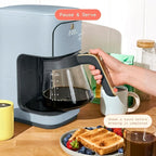 Beautiful 12-Cup Programmable Coffee Maker – Auto Brew, Digital Timer, Glass Carafe (Cornflower Blue)