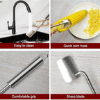 1 Pcs Corn Peeler Corn Cob Stripper, Corn on the Cob Stripper Tool, Kitchen Gadgets, Suitable for Home Kitchen Restaurant Chefs