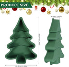 Gatuida Silicone Christmas Tree Cake Mold, Green Non-stick Baking Pan for Diy Holiday Desserts, 11. 81 X 8. 07 X 1. 85 Inches