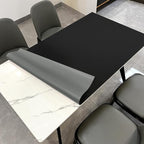Dining Table Protector Pad for Dining Room Table - Can Be Used On Both Sides Waterproof and Easy to Clean Good Flatness Used for Dining Table(Black+Gray 54x98)