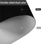 Leather Table Cover,1.8mm Thick,42x84 Inch Table Protector,Table Protector for Dining Room Table,Table Protectors for Rectangle Tables.(Black+Gray,42x84)