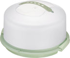 Tribello Extra Large Cake Storage Container, Cake Carrier With Handle Holds Cake 12 X 12 X 5 (Mint Green)