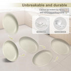 12 Pcs Unbreakable Deep Dinner Plates Set, 9 inch Reusable Plastic Wheat Straw Plates, Microwave and Dishwasher Safe Plate for Kitchen, Lightweight Plate for Dessert, BPA Free, White