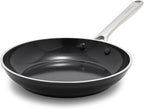 Orfeo 9.5” Nonstick Frying Pan, Made in Italy, Diamond Ceramic PFAS-Free Cookware, Induction Ready, Scratch Resistant, Laser-Fused Surface for Durability, Dishwasher Safe, Black