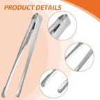 Serving Tongs Kitchen Tongs,Buffet Tongs, Stainless Steel Food Tong Serving Tong,small tongs 8 Pack (12 Inch)