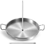 Vertical Skewer Grill.Stainless Steel al pastor skewer for grill .Vertical Skewer griddle,Vertical spit, Turkey roasting pan, Barbecue Grill Stand,Roasting pan, Great for Tacos Al Pastor,