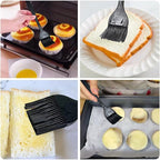 4 Pack Pastry Brush-Basting Brush Pastry Brushes for Baking, Silicone Basting Brush, Basting Oil Brush with Boar Bristles and Beech Hardwood Handles for Kitchen, Grilling and Spreading Oil, BBQ Sauce