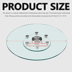 Restaurant Glass Rotating Centerpiece Tray, Commercial Cake Serving Lazy Susan Turntable, Rotating Serving Tray for Dining Table, Lazy Susan for Table top, for Home, Party, Hotel