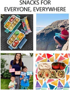 Mini Bento-Box Snack Boxes Set of 2 | Small Portion Lunch Containers for Kids Boys Girls Toddlers | BPA Free | Navy & Blue