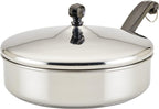 Farberware Classic Stainless Steel Fry Lid, Saute Pan (2.75 Quart), Silver