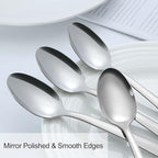 Pleafind 36Pcs Coffee Spoons, 4.7 Inch Spoons Silverware, Stainless Steel Tea Spoon, Mini Spoon, Mirror Polished Teaspoons for Home, Kitchen, Restaurant, Dishwasher Safe