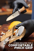Dalstrong Paring Knife - 3.5 inch - Gladiator Series - Forged High-Carbon German Steel - Premium Olive Wood Handle - w/Sheath - Razor Sharp Kitchen Knife - Cooking Chef Knife