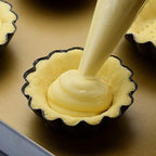 12 Packs Egg Tart Mold, Size 2.6 x 0.9inch, Non-Stick Pan Carbon Steel Cake Molds, Mini Pie Mould, for Pies, Chinese Egg Tart, Cakes